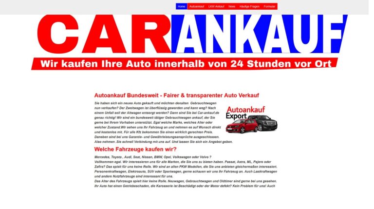 Autoankauf Quickborn verkaufen Sie ihr altes Fahrzeug