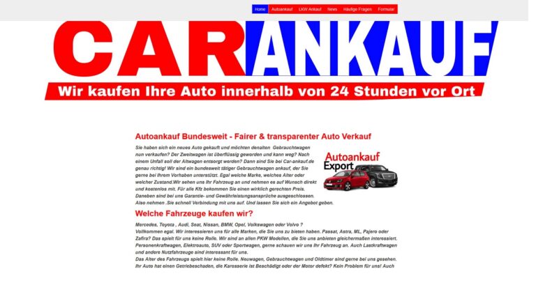 Autoankauf Paderborn kauft Ihr Gebrauchtwagen mit Mängeln und ohne TÜV
