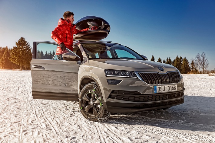 Mit SKODA sicher und bequem in den Skiurlaub