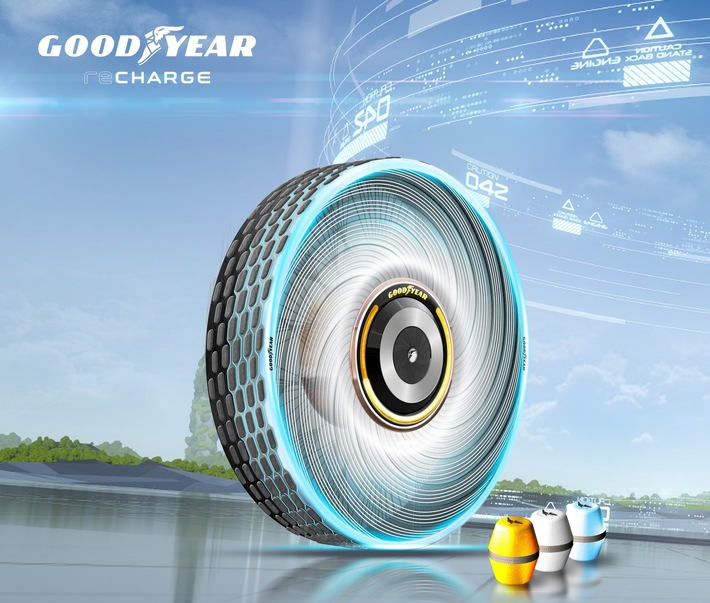 Auto-Salon Genf 2020 / Der Goodyear reCharge – ein Konzeptreifen der den Reifenwechsel erleichtert