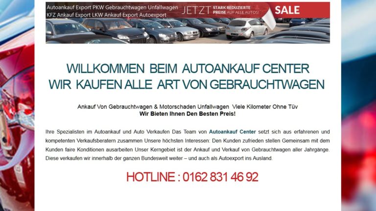 Autoankauf Mainz sucht Gebrauchtwagen mit Motorschaden, Unfall für den Export