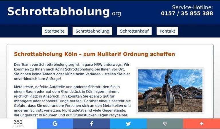 Metall aller Art abholen lassen – Schrottabholung in Köln