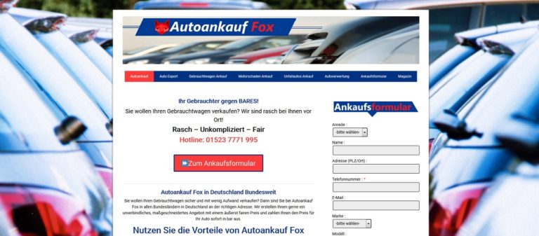 Autoankauf Fox kauft jeden Gebrauchtwagen an! Wir zahlen Höchstpreise