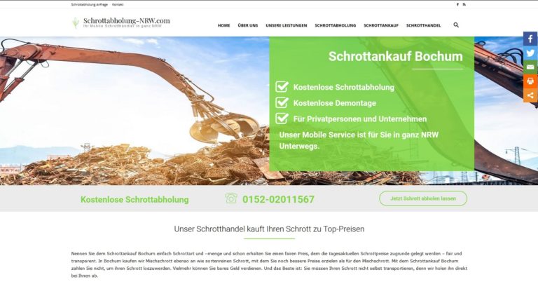 Schrottankauf Bielefeld >Unser Schrotthandel kauft Ihren Schrott zu Top-Preisen