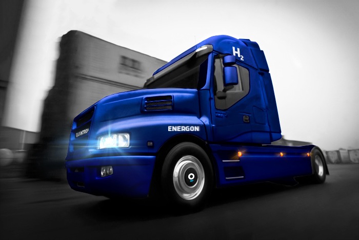 Quantron AG realisiert Brennstoffzellen-Lkw in Europa