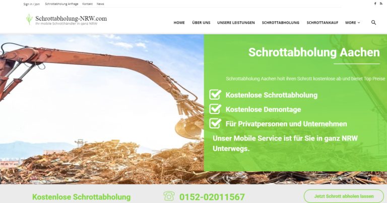 Schrottabholung Aachen: Ist es einfach, Metallschrott loszuwerden