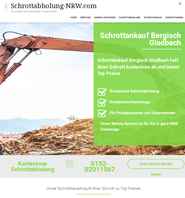 Der Schrottankauf Bergisch Gladbach bietet gute Gründe für eine Schrottabholung