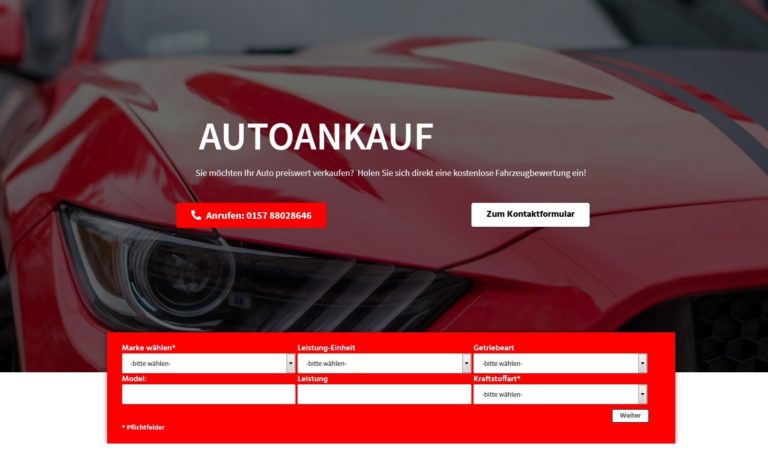 Autoankauf Bochum und Umgebung? Möchten Sie Ihr Auto in Bochum und Region verkaufen?