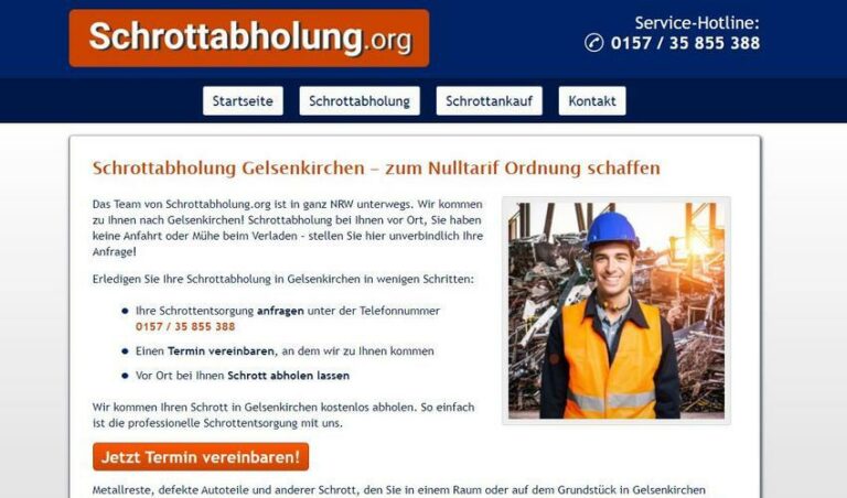 Altmetallabholung in Gelsenkirchen unser Service lohnt sich