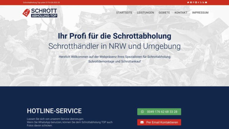 Schrottabholung für private und kommerzielle Kunden