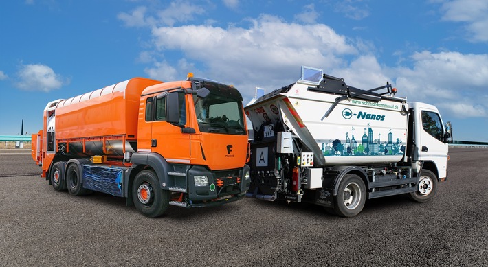 e-Trucks. Neue kooperative Schwerpunkte bei Vertrieb und Service Framo und Schmidt Kommunalfahrzeuge GmbH bauen Vertrieb & Service im Bereich elektrischer Kommunalfahrzeuge aus