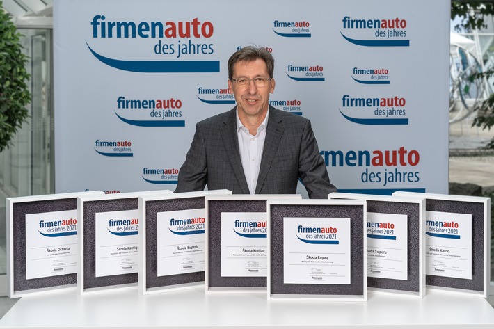 ŠKODA gewinnt sieben Titel bei der Wahl ‚Firmenauto des Jahres 2021‘