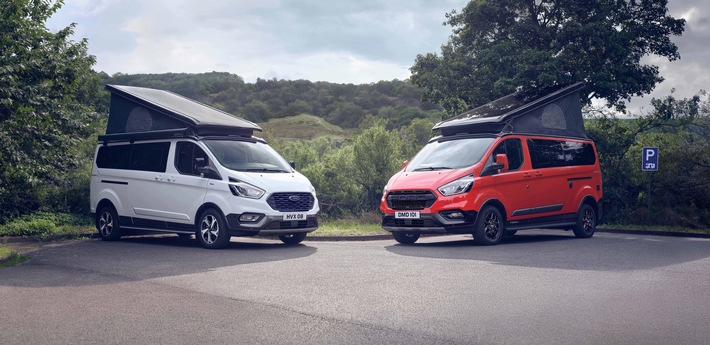 Ford erweitert Nugget Camper-Baureihe um zwei neue Varianten: Active und Trail