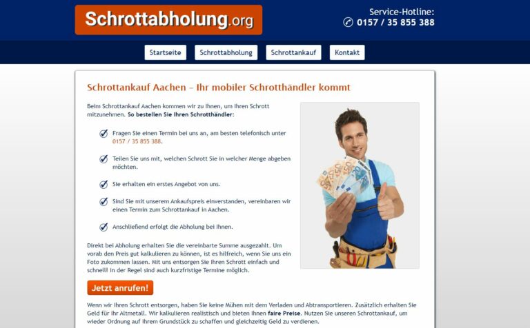 Der Schrottankauf in Aachen praktiziert den Ankauf von Schrott zu transparenten Konditionen