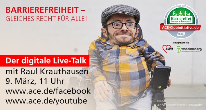 Einladung zum digitalen Live-Talk Barrierefreiheit – gleiches Recht für alle!