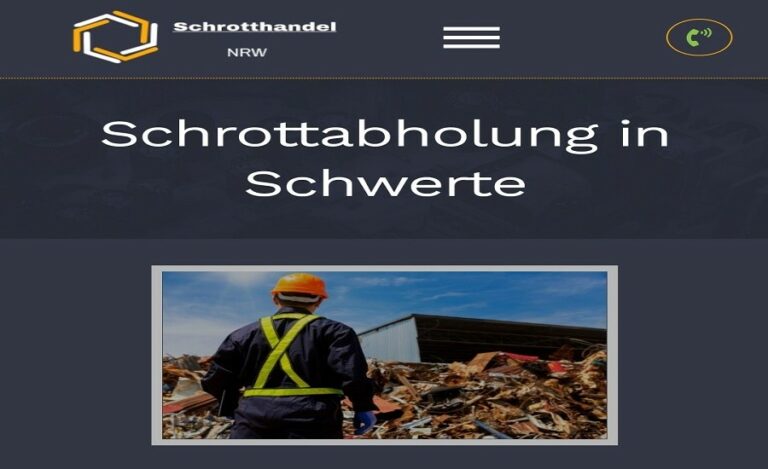 in Schwerte kostenlose Schrottabholung durch professionellen Schrotthändler