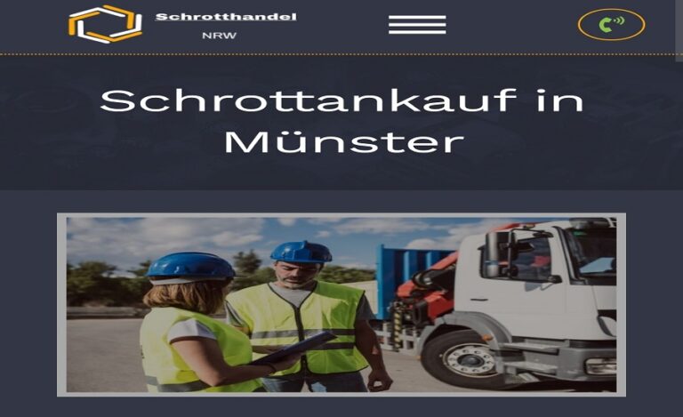 Der Schrottankauf Münster bei ausreichenden Schrottmengen sehr gute Preise für den Altmetallschrott zahlt