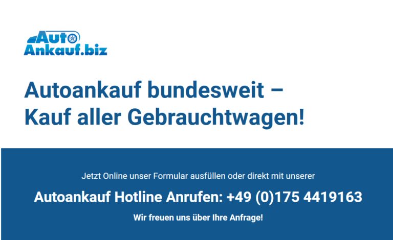 Autoankauf Alfter – Auto verkaufen zum fairen Preis – autoankauf.biz