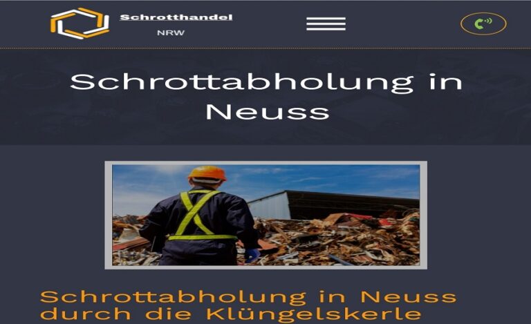 kostenlos Schrottabholung Neuss Wir bieten Schrott und Altmetall Entsorgen