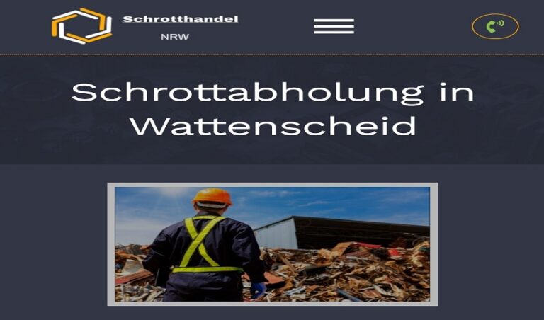 Schrottabholung Wattenscheid Wir holen kostenlos Schrott und Altmetall ab