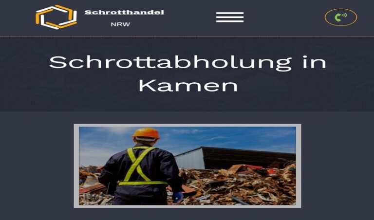 kostenlos Schrottabholung und Recycling in Kamen leicht gemacht Metallschrott loswerden