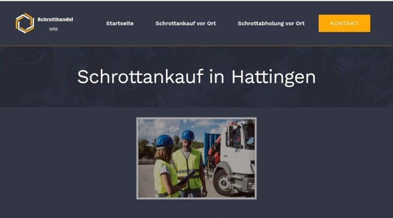 Schrottankauf in Hattingen und der Umgebung auf Wunsch auch Stahlschrott Demontage