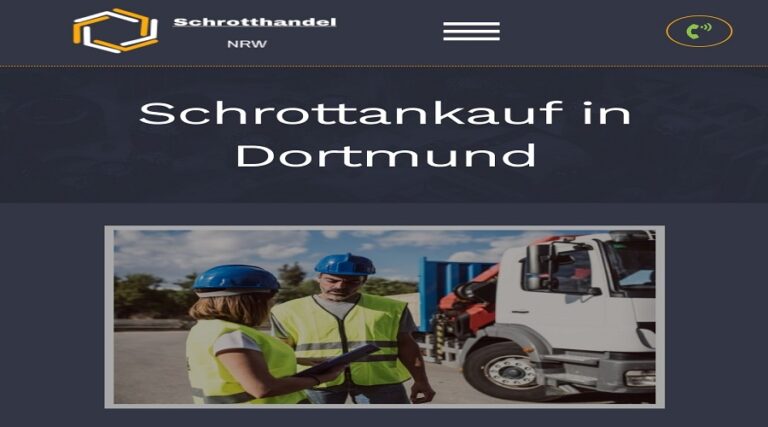 Der Schrottankauf Dortmund und Ruhrgebiet zu attraktiven Preisen bei Schrotthandel. NRW