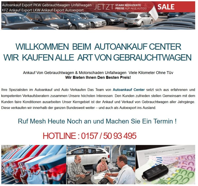 Für sein defektes Fahrzeug mehr bekommen beim Gebrauchtwagenhändler in Paderborn