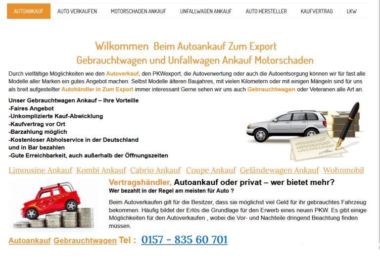 Autoankauf Herford kauft, auch wenn das Auto streikt und die Reparatur sich nicht mehr lohnt