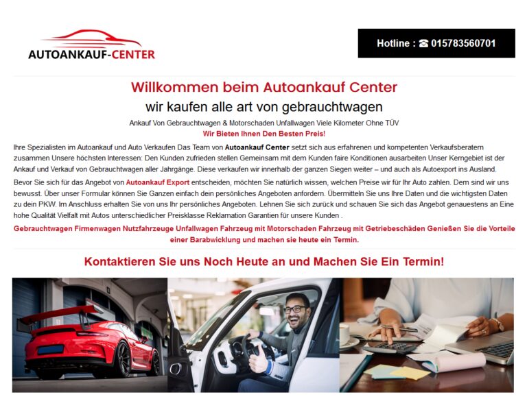 Argumente für Autoankauf-Koblenz beim Autoverkauf