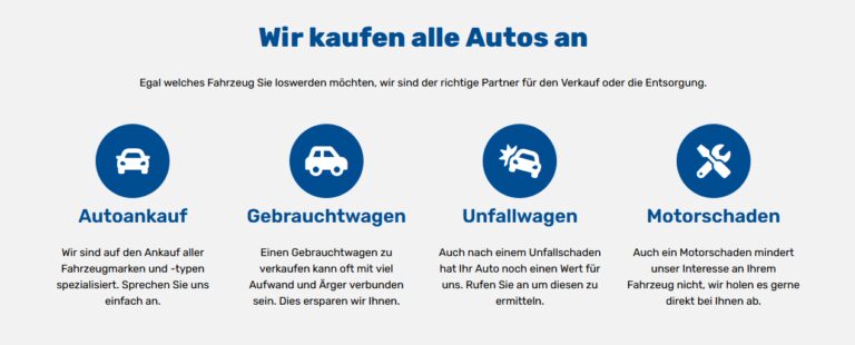 Der Autoankauf Berlin kauft Fahrzeuge aller Art unabhängig von ihrem Zustand zu Bestpreisen an