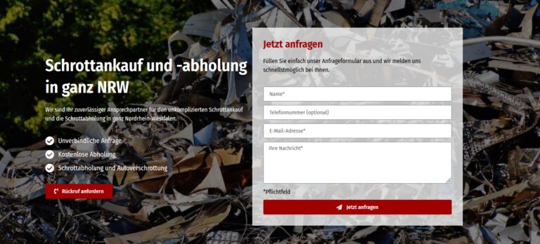 Schrottabholung Krefeld: Partner für Schrottentsorgung und -recycling