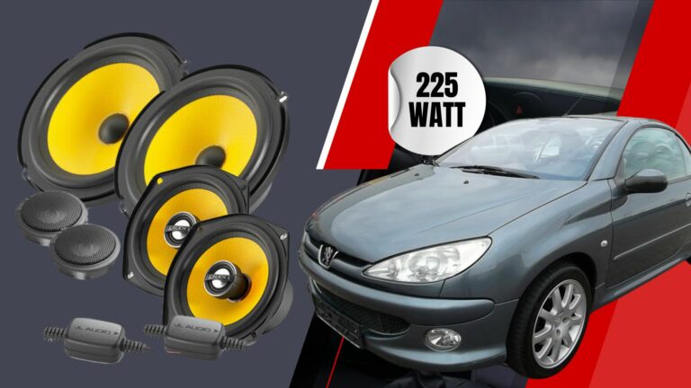 Testsieger Soundupgrade für Peugeot 206CC Cabrio mit 225 Watt!“