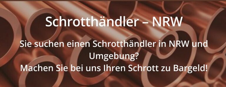 Kostenlose Schrottabholung in Mönchengladbach mit dem Schrotthändler Ihres Vertrauens